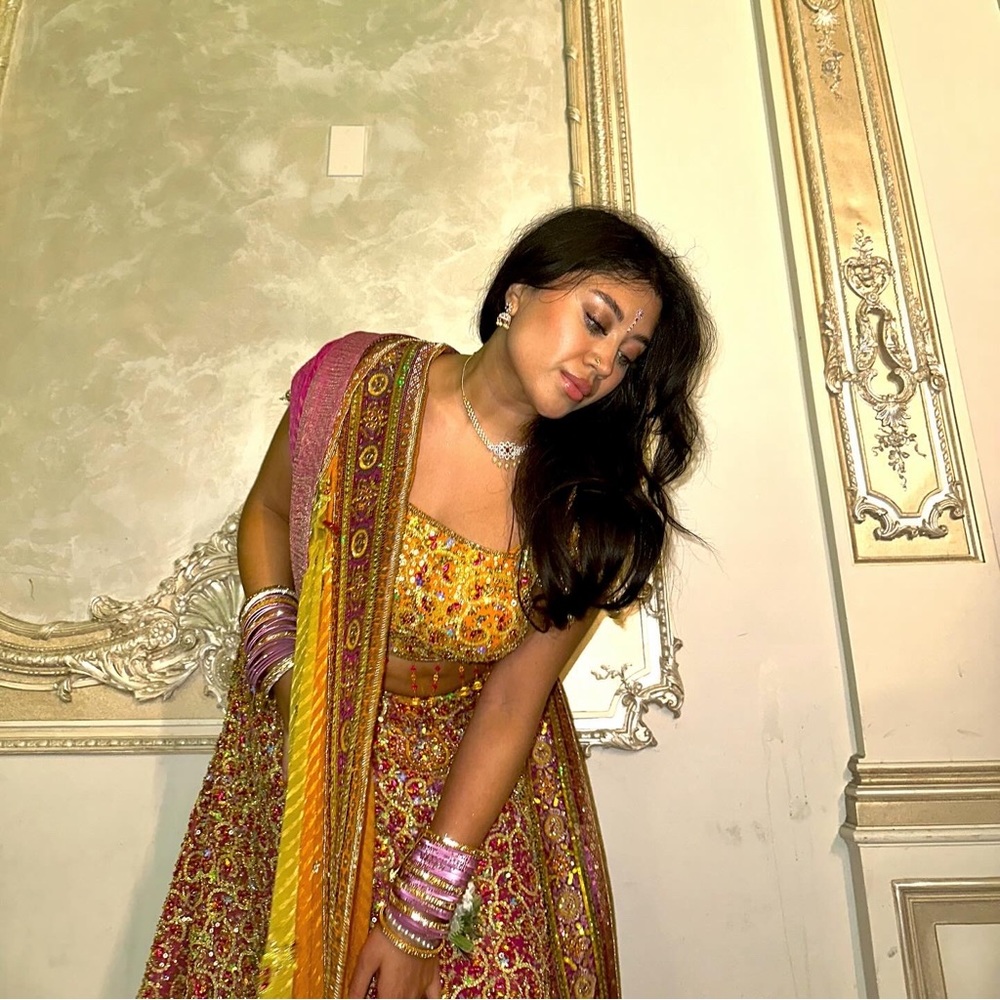 Heavy beaded sequins lehenga